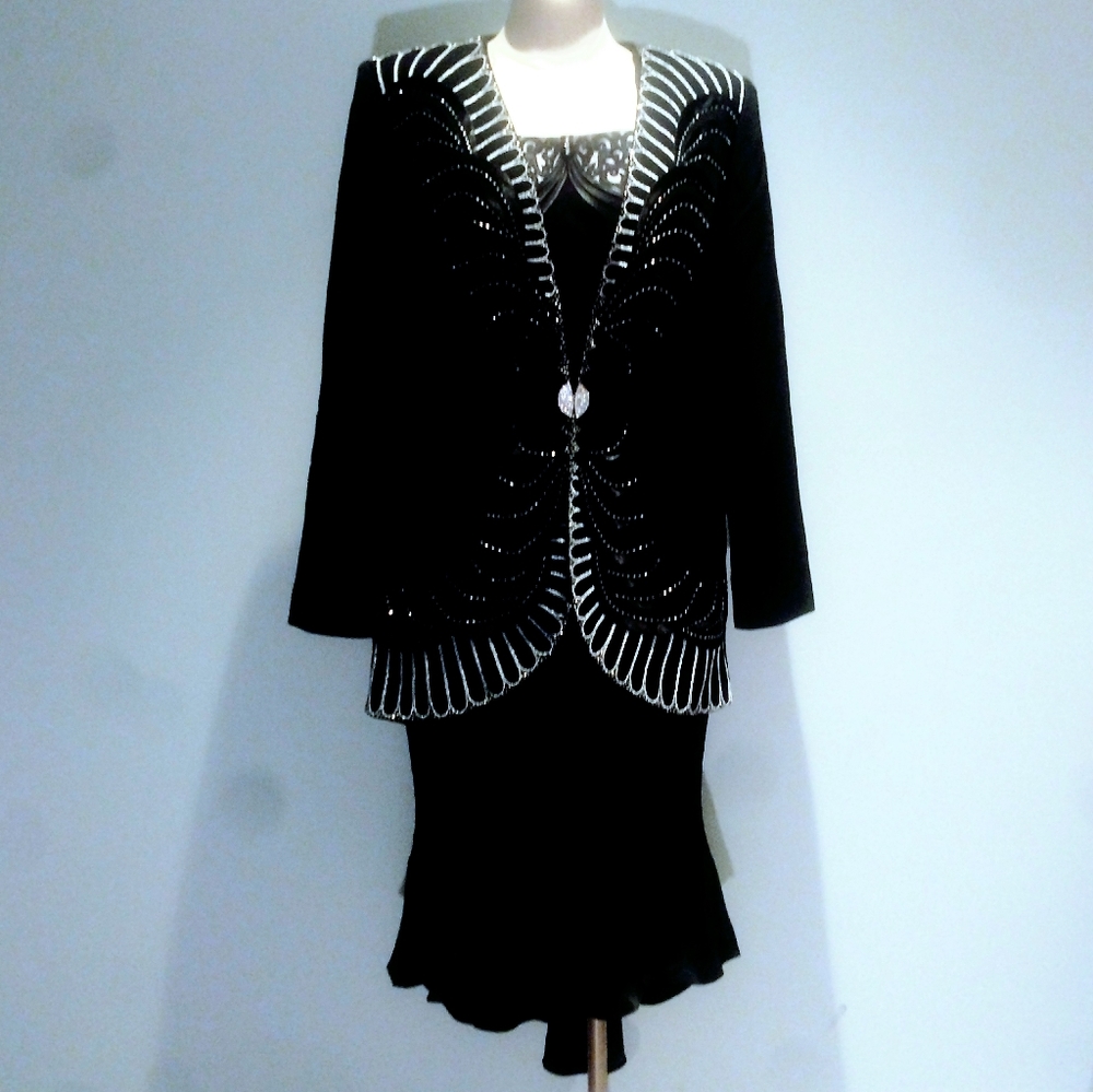 Champagne Italy Three Piece Skirt Suit